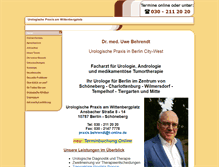 Tablet Screenshot of dr-behrendt-urologie.de